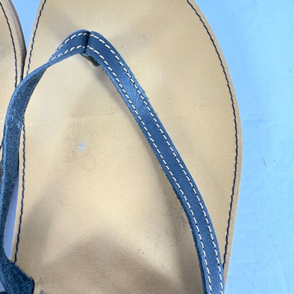 Chaco Women’s 8W Brown Black Leather Woven Strap Adjustable Sandals - Picture 8 of 10